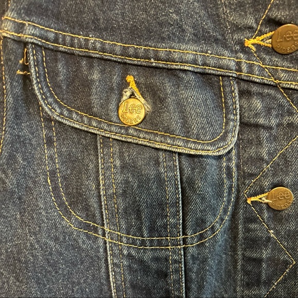 Vintage Ms. Lee Denim Jacket Sz 9/10 M - Picture 3 of 5
